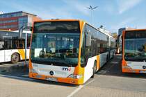 RNV Mercedes Benz Citaro 1 Facelift G Wagen 6203 am 20.10.18 beim Tag der offenen Tür in Mannheim