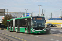 Mercedes Citaro 7041, auf der Einsatzlinie 36, überquert die Schwarzwaldbrücke. Die Aufnahme stammt vom 23.10.2018.