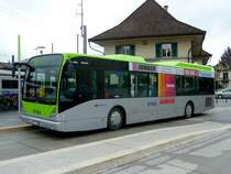 bls - VanHool NEW 360  Nr.7  BE 539547 bei den Haltestellen neben dem Bahnhof von Langnau am 12.09.2008