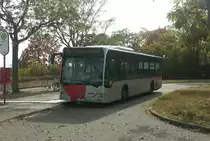 Hier ist der KA HT 631 der Hagro Transbus auf der Buslinie 74 zur Rheinbergstrasse unterwegs. Gesichtet am 06.10.2018 an der August Bebel Strasse in Karlsruhe.