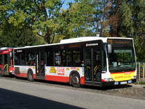 HHA 8180 (HH-JA 4180) am 5.10.2018, Endstation U-Bahn Billstedt, Linie 116, EZ 02.2011 als Jasper 8180, 01.2018 an HHA 8180, EvoBus, MB O 530 „Facelift / 