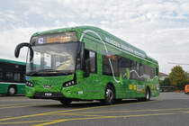 Die Basler Verkehrs Betriebe Testen einen VDL Citea SLF-120 Elektro Bus. Hier steht der Bus bereit um einen Einsatz auf der Linie 42 zu fahren. Die Aufnahme stammt vom 23.10.2018.