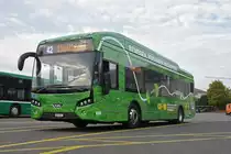 Die Basler Verkehrs Betriebe Testen einen VDL Citea SLF-120 Elektro Bus. Hier steht der Bus bereit um einen Einsatz auf der Linie 42 zu fahren. Die Aufnahme stammt vom 23.10.2018.