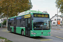 Mercedes Citaro 803, auf der Linie 42, wartet an der Haltestelle Habermatten. Die Aufnahme stammt vom 23.10.2018.