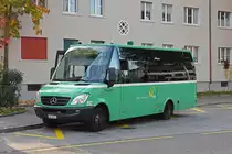 Mercedes City Star 862, auf der Linie 35, wartet an der Endhaltestelle an der Habermatten. Die Aufnahme stammt vom 23.10.2018.