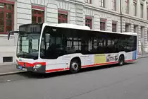Mercedes Citaro von SWEG wartet vor dem Hauptsitz der BVB am Claragraben auf den nächsten Einsatz. Die Aufnahme stammt vom 29.10.2018.
