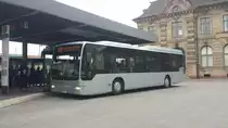 Hier ist der SÜW HF 445 von Hetzler Reisen auf der Buslinie 590 nach Germersheim Stadthalle unterwegs. Gesichtet am 31.10.2018 am Hauptbahnhof in Landau.