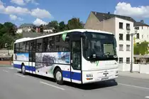Bus Aue / Bus Erzgebirge: MAN ÜL (ASZ-BV 54) der RVE (Regionalverkehr Erzgebirge GmbH), aufgenommen im Juli 2018 im Stadtgebiet von Aue (Sachsen).