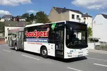 Bus Aue / Bus Erzgebirge: MAN Lion's City � der RVE (Regionalverkehr Erzgebirge GmbH), aufgenommen im Juli 2018 im Stadtgebiet von Aue (Sachsen).