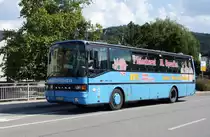 Bus Aue / Bus Erzgebirge: Setra S 213 UL (ASZ-KM 40) vom Omnibusbetrieb E. Meichsner GmbH, aufgenommen im Juli 2018 im Stadtgebiet von Aue (Sachsen).