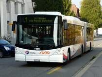AAR - Scania-Hess Bus Nr.169  AG 374169 unterwegs auf der Linie 1 in Aarau am 08.11.2008