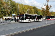 GE-RN 175 am ZOB Buer, Rathaus. Aufgenommen am 28.10.2018 im Einsatz auf der Linie 396 nach Horst, Lucasstraße.