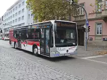 Mercedes-Benz Citaro (Ansbach erster WLAN Bus) des Verkehrsunternehmen Robert Rattelmeier aus Ansbach am 02. Novermber 2018.