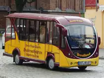 Kleinbus von Hanse-Bahn in Stralsund am 21.07.2017