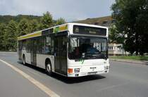 Stadtverkehr Schwarzenberg / Stadtbus Schwarzenberg / Bus Erzgebirge: MAN NL (AU-JH 48) der RVE (Regionalverkehr Erzgebirge GmbH), aufgenommen im Juli 2018 im Stadtgebiet von Schwarzenberg / Erzgebirge.
