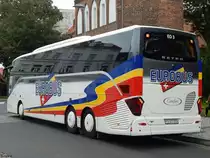 Setra 516 HD von Eurobus aus der Schweiz in Stralsund am 21.07.2017
