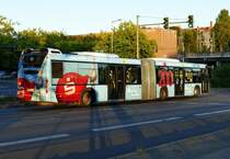 Scania Citywide der BVG, Wagen 4499 unterwegs auf der Linie M27, Berlin /Tegeler Weg im Juni 2018.