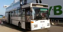Stadtbus Mercedes O405 als Shuttler im Hafen Rostock am 07.11.18
