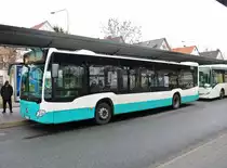 Stadtverkehr Maintal Mercedes Benz Citaro 2 Wagen 227 am 01.12.18 in Frankfurt am Main Enkheim