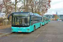 VGF/ICB MAN Lions City Wagen 517 am 01.12.18 in Frankfurt am Main Betriebshof Rebstock. Ich durfte durch nachfragen Fotos auf dem Gelände machen