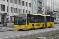 Mercedes Citaro 90 der AAGL, auf der Linie 81, fährt zur Haltestelle beim Hammermann am Aeschenplatz. Die Aufnahme stammt vom 05.12.2018.