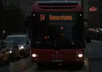 Bus der Linie 54 in Stockholm. 03.11.2018  17:12 Uhr.