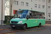 Mercedes City Star 865, auf der Linie 35, wartet an der Endhaltestelle an der Habermatten. Die Aufnahme stammt vom 10.12.2018.