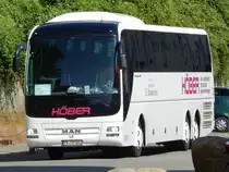 MAN Lion's Coach von Höber-Reisen aus Deutschland im Stadthafen Sassnitz am 23.08.2017