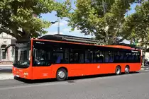 Bus Aschaffenburg / Verkehrsgemeinschaft am Bayerischen Untermain (VAB): MAN Lion's City L LE der Verkehrsgesellschaft mbH Untermain (VU) / Untermainbus, aufgenommen Ende Juli 2018 am Hauptbahnhof in Aschaffenburg.