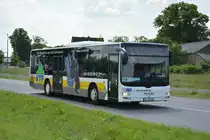 Am 04.06.2016 ist TF-VG 116 für die ILA 2016 auf der Sonderlinie S zwischen Bahnhof Schönefeld und ILA-Gelände unterwegs. Aufgenommen wurde ein MAN Lion's City Ü der VTF.