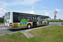 Am 04.06.2016 ist TF-VG 116 für die ILA 2016 auf der Sonderlinie S zwischen Bahnhof Schönefeld und ILA-Gelände unterwegs. Aufgenommen wurde ein MAN Lion's City Ü der VTF.