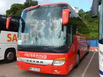 Setra 416 GT-HD von Reisering Hamburg aus Deutschland im Stadthafen Sassnitz am 23.08.2017