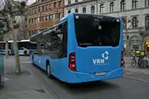Mayer GmbH Omnibusbetrieb Mercedes Benz Citaro 2 in VRN Lackierung am 15.12.18 in Heidelberg Bismarckplatz
