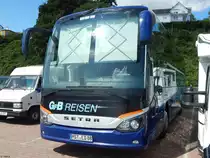 Setra 515 HD von GFB-Reisen aus Deutschland im Stadthafen Sassnitz am 23.08.2017