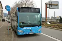 Mayer GmbH Omnibusbetrieb Mercedes Benz Citaro 2 in VRN Lackierung am 15.12.18 in Heidelberg Bismarckplatz