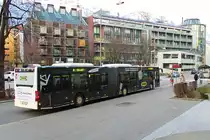 IVB Linie R Bus 840 an der Haltestelle Fürstenweg in Innsbruck. Aufgenommen 15.12.2018.