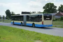 Am 04.06.2016 fährt LDS-VG 256 für die ILA 2016 auf der Shuttle Linie  P3 . Aufgenommen wurde ein Mercedes Benz Citaro G I Facelift.