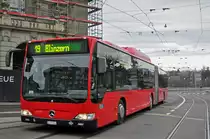 Mercedes Citaro 856, auf der Linie 19, fährt Haltestelle Zytglogge. Die Aufnahme stammt vom 19.12.2018.