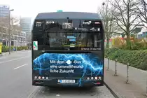 VGF/ICB Solaris Urbino 12 Electric Wagen 233 am 27.12.18 auf der Linie 75