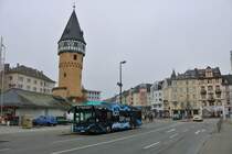 VGF/ICB Solaris Urbino 12 Electric Wagen 233 am 27.12.18 auf der Linie 75