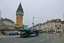 VGF/ICB Solaris Urbino 12 Electric Wagen 233 am 27.12.18 auf der Linie 75