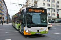 MVG Mercedes Benz Citaro 2 G Wagen 919 am 28.12.18 in Mainz Hbf