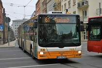 MVG MAN Lions City G Wagen 768 am 28.12.18 in Mainz Hbf