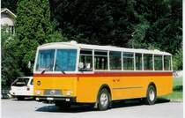 Aus dem Archiv: Gast, Gwatt BE 518'148 Saurer/T�scher (ex AVG Grindelwald Nr. 27) am 27. Juni 1998 Gwatt, Gwattstrasse