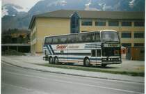 Aus dem Archiv: Geiger, Adelboden Nr. 4/BE 43'333 Setra am 10. April 1995 Frutigen, Bahnhof