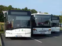 Solaris Urbino 12 und Setra 415 LE Business und Solaris Urbino 12 der VVR in Sassnitz am 26.08.2017