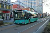 VGF/ICB Solaris Urbino 12 Wagen 209 am 19.01.19 in Frankfurt am Main Konstablerwache