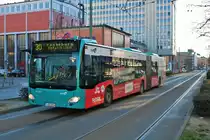 VGF/ICB Mercedes Benz Citaro 2 G Wagen 414 am 19.01.19 in Frankfurt am Main Konstablerwache 