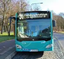 Nagelneuer VGF/ICB Mercedes Benz Citaro 2 G Wagen 436 am 19.01.19 in Frankfurt am Main Hainer Weg