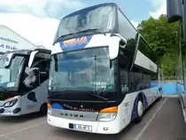 Setra 431 DT von WF-Reisen aus Deutschland im Stadthafen Sassnitz am 24.05.2015